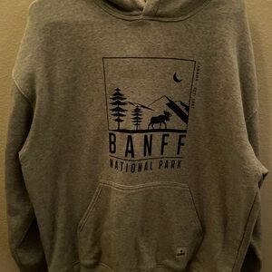 Gray Banff National Park Hoodie